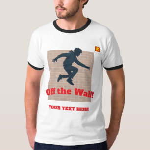 "Off The Wall" T-shirt met aanpasbare naam