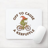 Off To Cause A Kerfuffle Funny Cowboy Frog Meme Muismat (Met muis)