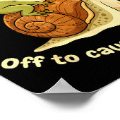 Off To Cause A Kerfuffle Funny Cowboy Frog Meme Poster (Hoek)