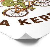 Off To Cause A Kerfuffle Funny Cowboy Frog Meme  Poster (Hoek)