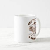 Off To Cause A Kerfuffle Funny Cowboy Frog Riding  Koffiemok (Voorkant rechts)