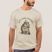 Off To Cause A Kerfuffle Funny Groundhog Scooter T-shirt (Voorkant)