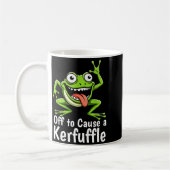 Off To Cause A Kerfuffle Funny Meme Frog Mischief Koffiemok (Links)