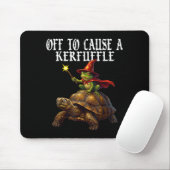 Off To Cause A Kerfuffle Funny Whimsical Frog Wiza Muismat (Met muis)