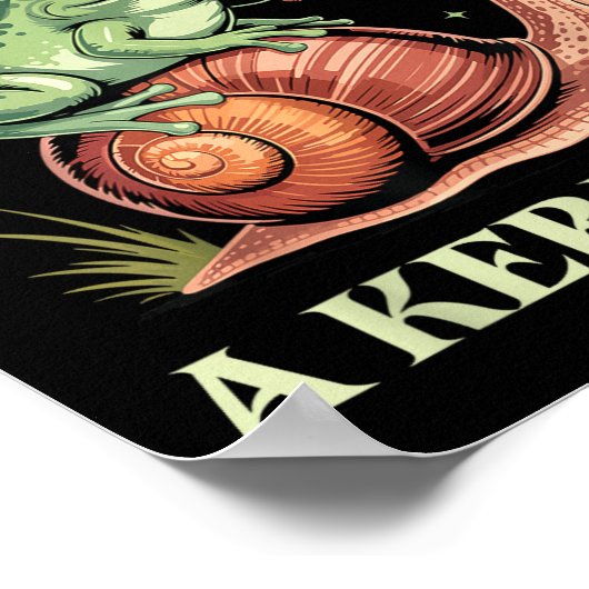 Off To Cause A Kerfuffle Whimsical Wizard Frog Mem Poster (Hoek)