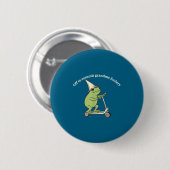 Off To Commit Grandma Foolery Funny Frog Meme  Ronde Button 5,7 Cm (Voorkant /achterkant)