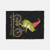 Off To Commit Mom Foolery Funny Frog Meme  Fleece Deken (Voorkant (Horizontaal))