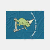 Off To Commit Mom Foolery Funny Frog Meme Fleece Deken (Voorkant (Horizontaal))