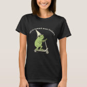 Off To Commit Mom Foolery Funny Frog Meme T-shirt (Voorkant)