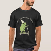 Off To Commit Mom Foolery Funny Frog Meme  T-shirt (Voorkant)