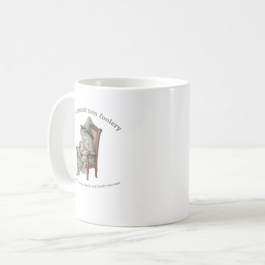 Off to Commit Tom Foolery Cozy Frog Mug Koffiemok (Voorkant links)