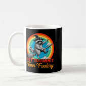 Off To Commit Tom Foolery Raccoon Funny Retro Desi Koffiemok (Links)