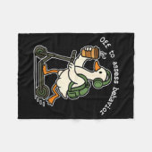 Off To Ess Behavior Funny Goose Aba Behavior Thera Fleece Deken (Voorkant (Horizontaal))