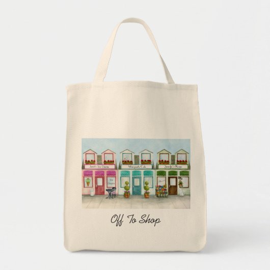 Off to Market Bag Tote Bag (Voorkant)