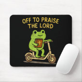 Off To Praise The Lord Frog Christian Muismat (Met muis)