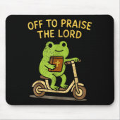 Off To Praise The Lord Frog Christian Muismat (Voorkant)
