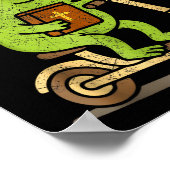 Off To Praise The Lord Frog Christian Poster (Hoek)