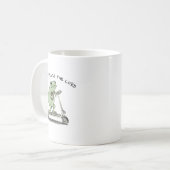 Off To Praise The Lord, Funny Christian Koffiemok (Voorkant links)