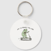 Off To Praise The Lord, Funny Christian Sleutelhanger (Voorkant)