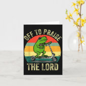 Off To Praise The Lord Funny Frog Bible Study Jesu Kaart (Gele Bloem)