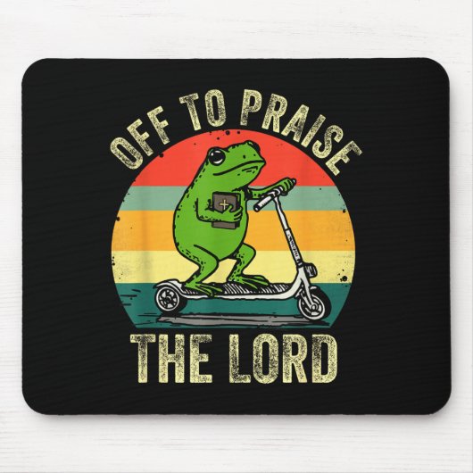 Off To Praise The Lord Funny Frog Bible Study Jesu Muismat (Voorkant)