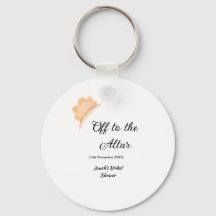 Off to the altar orange cap hat bridal shower name