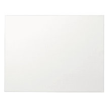 Off White 11 "x8.5" Notitieblok met Clean Modern L