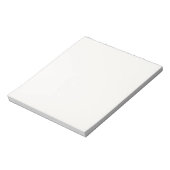 Off White 5,5 x 6 Notitieblok met Clean Modern Loo (Linkerzijde)