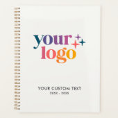 Off White Aangepast Zakelijk Logo Planner (Voorkant)