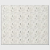 Off White Abstracte Verf  Cadeaupapier (Vlak)