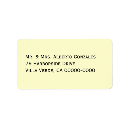 Off-White Address Sjabloon Mailing Labels (Voorkant)