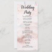 Off White, Blush en Paarse Sterren Trouwprogramma (Achterkant)