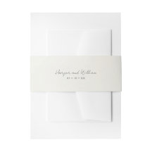 Off-white bruiloft uitnodiging