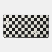 Off white Business logo Bedrijfsmerk Checkers Bureaumat (Voorkant)
