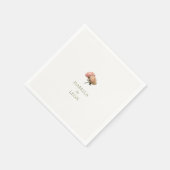 Off - White | Chic Rose Wedding Servet (Hoek)