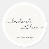 Off White Custom Bedankt Sticker Verpakkingslabel (Voorkant)