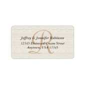 Off white gestructureerd retour adres label monogr (Voorkant)