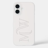 Off White Grote Initialen Monogram Eenvoudig Minim Case-Mate iPhone Case (Achterkant)