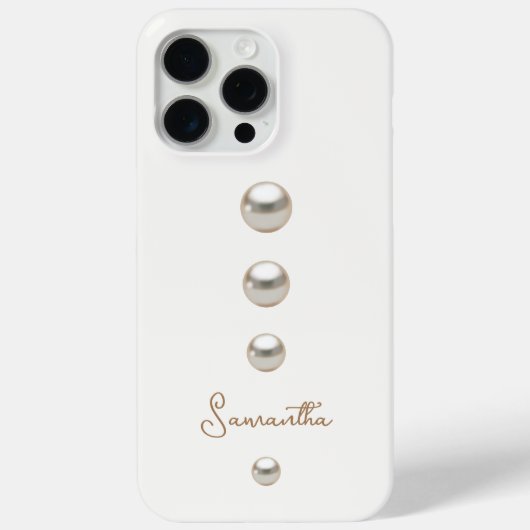 off white Pearls Case-Mate iPhone Case (Achterkant)