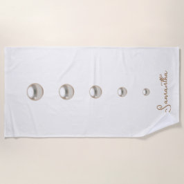 off white Pearls Strandlaken