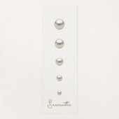 off white Pearls Yogamat (Voorkant)