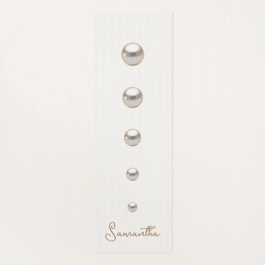 off white Pearls Yogamat (Achterkant)