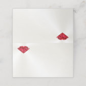  Off White Ruby Place-kaarten Plaatskaartje (Buitenkant ongevouwen)