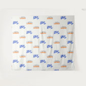 Off white Twee Logo Zakelijke Bedrijf Achtergrond Wandkleed (Voorkant (horizontaal))