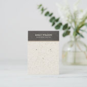 OFF WIT GRIJS TERRAZZO STUD OORBEL DISPLAY KAART VISITEKAARTJE (Staand voorkant)