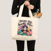 Off witte boodschappentas grote tote bag (Voorkant (product))