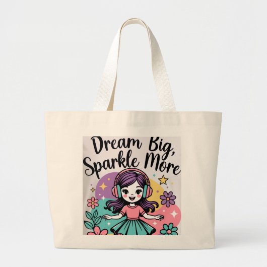 Off witte boodschappentas grote tote bag (Voorkant)