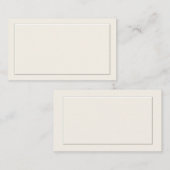 off witte formele plaats kaarten plaatskaartje (Voorkant / Achterkant)