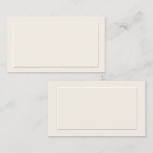 off witte formele plaats kaarten plaatskaartje (Voorkant / Achterkant)