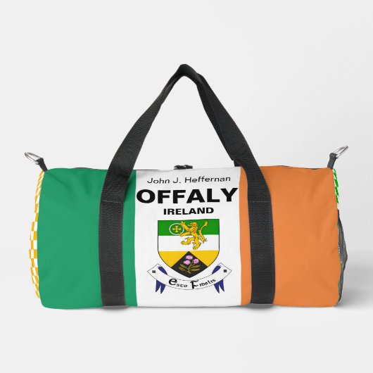 Offaly Ierland - Iers gepersonaliseerd Plunjezak (Voorkant)